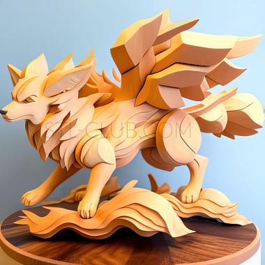 3D мадэль В облаке Arcanine Rival Confrontation Get Windie (STL)